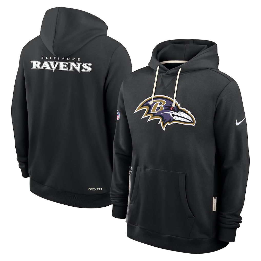 Men 2026 NFL Baltimore Ravens hoodie black 01->washington commanders->NFL Jersey